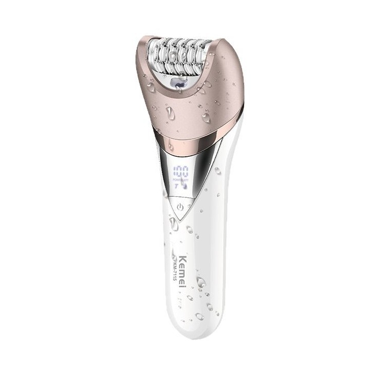 kemei lady shader cross new hot sale 6 en 1 electrical hair extractor depilación masaje lavado facial cepillo peeling de pies multifuncional lady care set Item Picture