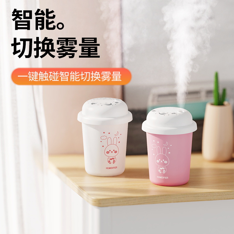 New humidifier Cute milk tea cup spray desk Bedroom humidifier star night light Application Scenario