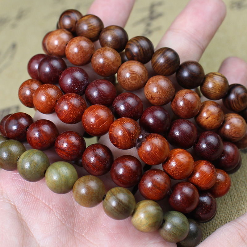 A variety of sandalwood bracelets, mini and compact styles, 10MM single-loop men's and women's bracelets, Buddhist prayer beads and prayer beads accessories, wholesale from the manufacturer details Picture