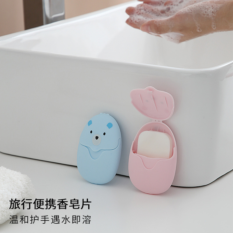 Hand sanitizer, portable soap sheet for outdoor travel, disposable hand sanitizer paper, soap sheet for children and students details Picture