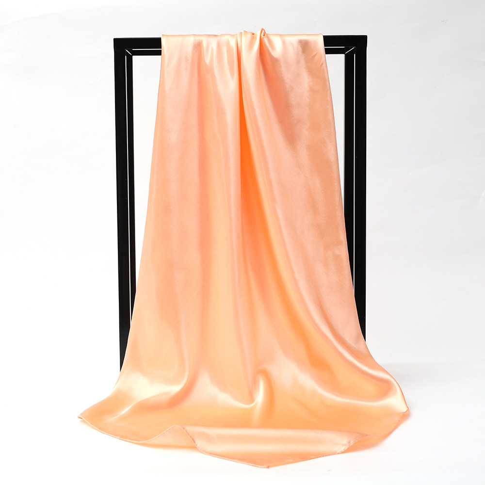Wholesale of single-color large square scarves, Korean style versatile and artistic scarves, solid color retro professional business scarves, square scarves and headscarves Item Picture
