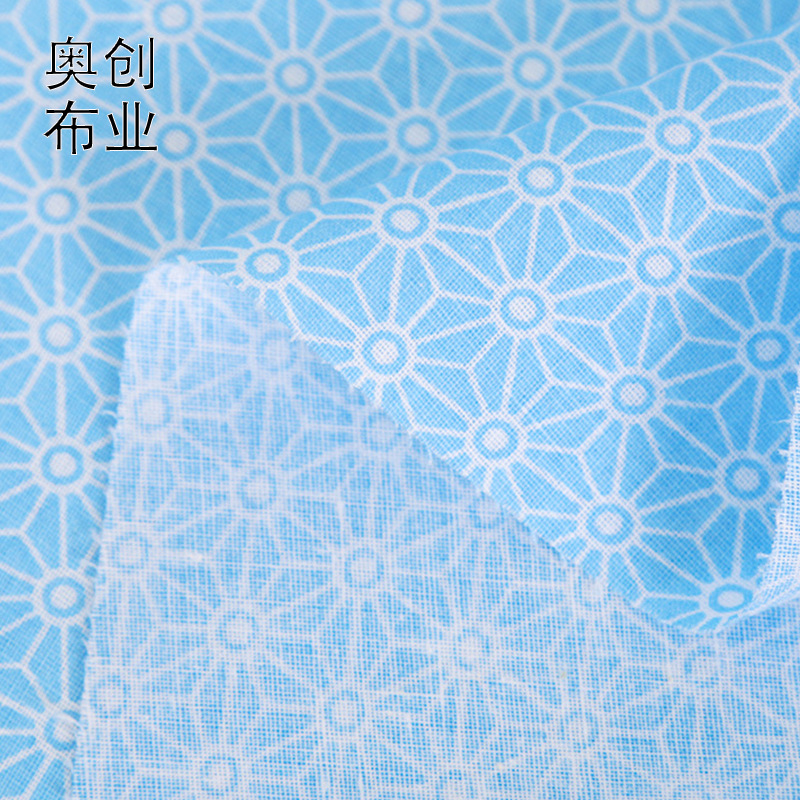 All-cotton printed fabric with lines, flowers, geometric patterns, diamond-shaped bedding, duvet covers, bed sheets, bags and accessories Application Scenario