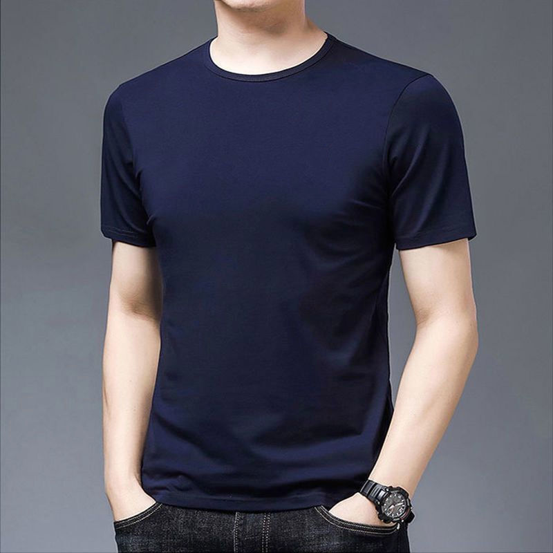 2022 Summer Men's short-sleeved T-shirts, teenagers' half-sleeved body T-shirts, summer base layer T-shirts, plate-size men's undershirt Item Picture