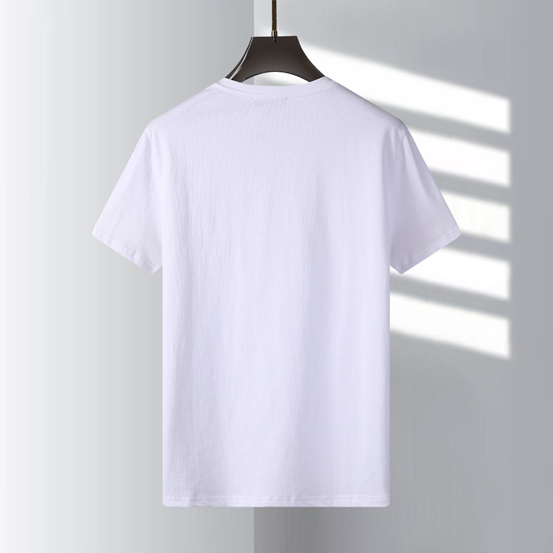 【 King's Bestseller 】2023's Heavyweight Double-yarn Pure Cotton Round-neck T-shirt, a fashionable short-sleeved large-sized T-shirt for summer couples Application Scenario