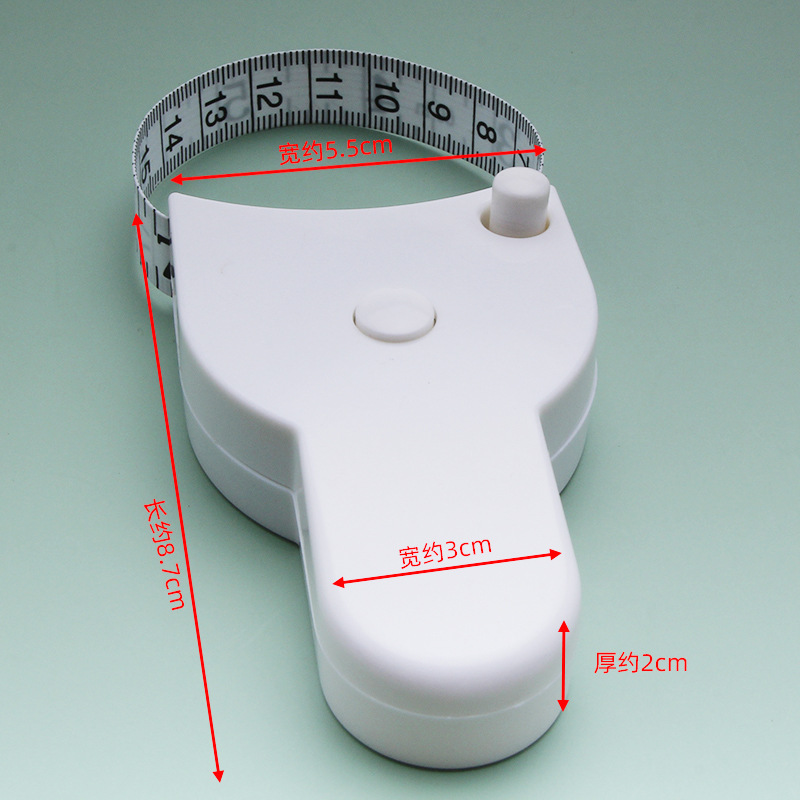 Automatic Retractable Three Gauge Y Tailor's Soft Gauge Waistline Arm Hip Gauge Handle Type Fitness Gauge Application Scenario