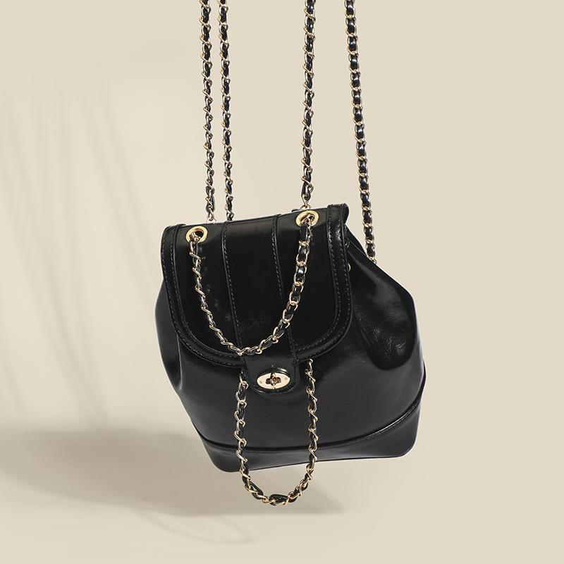 【直播专享】韩版小众链条双肩包2025新款女生旅行单肩包时尚通勤详情图2