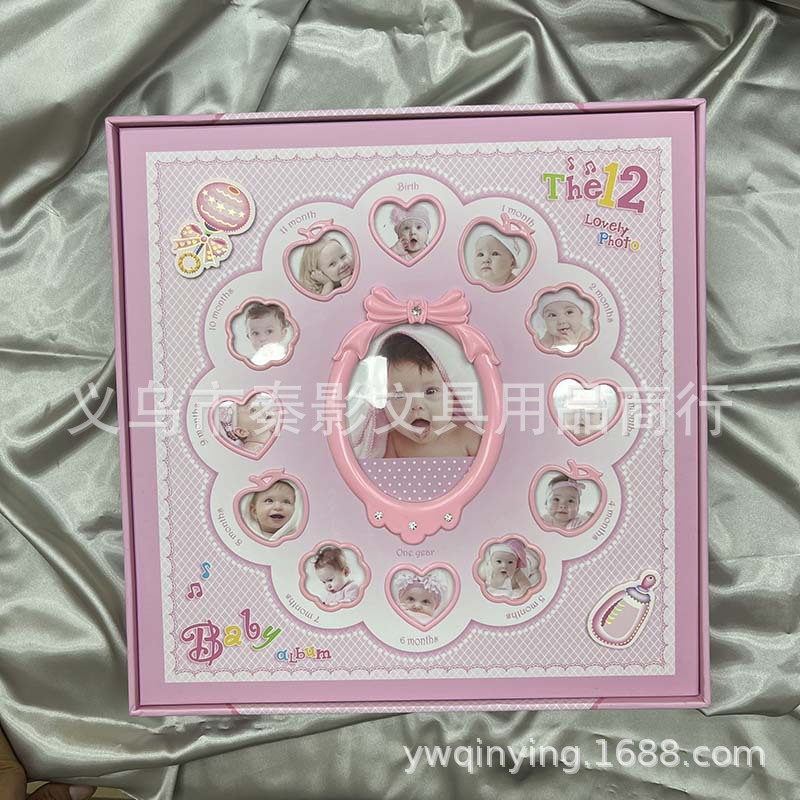 Baby growth album, children's photo album, 600-inch thin album, pocket photo album, student graduation commemorative album