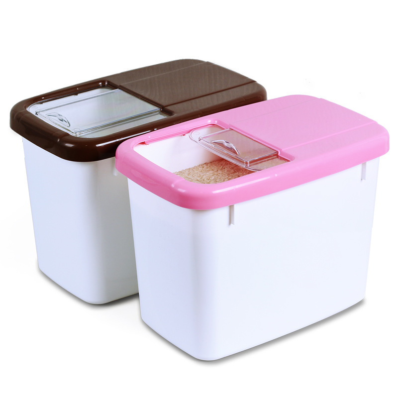 A 20-jin sealed rice bucket for flour storage in the kitchen Item Picture