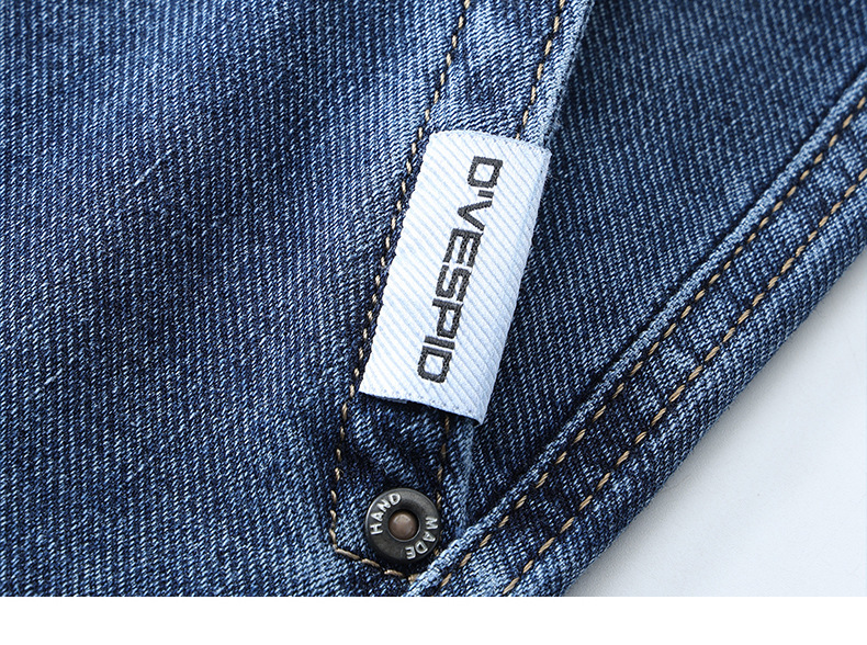 Factory direct sales of 2026 new summer thin high-end jeans for men, straight-leg loose stretch large-sized casual pants pic 16