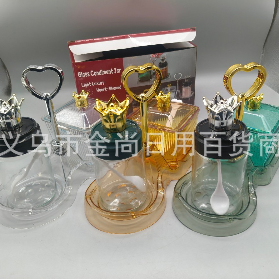 Kitchen seasoning rack, seasoning box, multi-jar moisture-proof sealed salt seasoning jar, flower tea and coarse grain jar, sealed jar, storage box details Picture