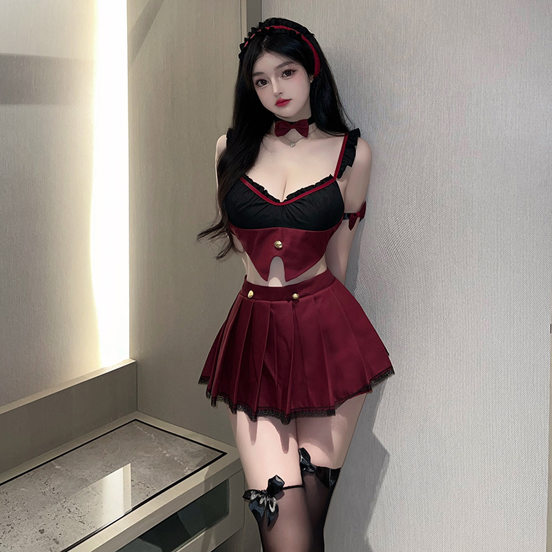 Sexy underwear temptation small breasts show big hot suit maid pure desire uniform passion sexy flirtation Specification drawing