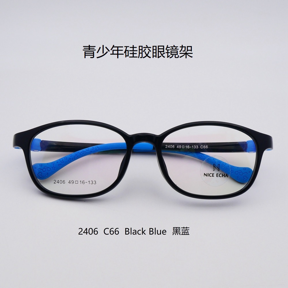 爆款库存常备硅胶TR90透色青少年儿童眼镜眼镜架眼镜框