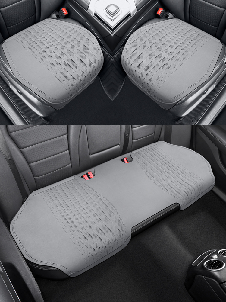 Cross-border e-commerce car seat cushion, summer ultra-thin breathable seat cover, all-season universal suede semi-padded cushion, saddle cushion