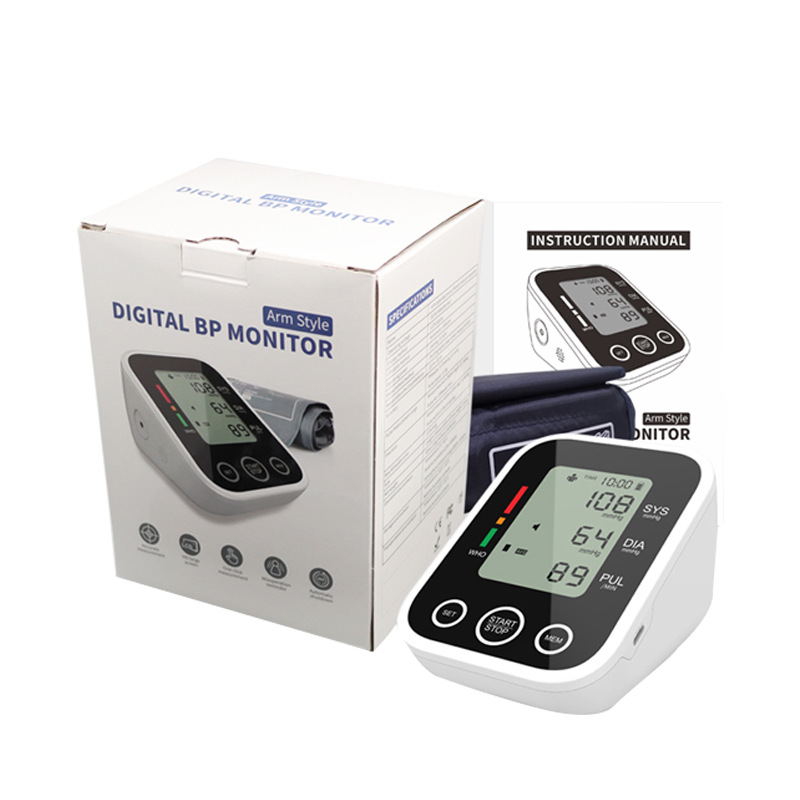 Cross-Border Intelligent Sphygmomanometer Large Screen Blood Pressure Measurement Upper Arm Blood Pressure Instrument For The Elderly To Measure High Pressure Foreign Trade Application Scenario