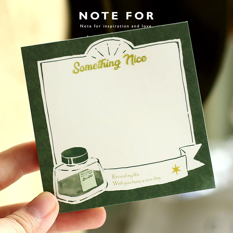 Note For 100 Notes Ink Manor Series Creative Literary Style Hand Ledger Material Message Paper details Picture