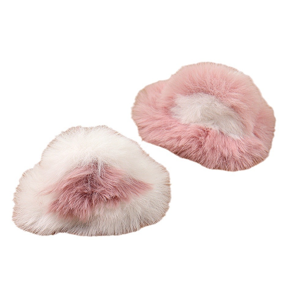 Autumn/Winter Cute Girl Cat Cat Ear Hair Clip Sweet Imitation Fur Rabbit Hair Top Clip Plush Hair Clip Hair Adornment Tide Item Picture