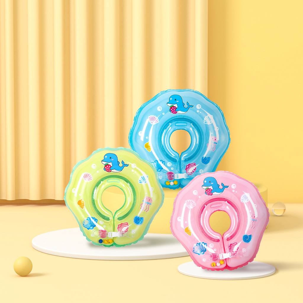Doctor Dolphin Baby Neck Pool Auxiliary Swimming Ring Spot Wholesale Children's Double Air Bag Swimming Ring Spot Wholesale details Picture