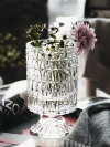 French light luxury glass vases, transparent water-grown flower vases, European-style dining table and living room decorative items, BT series Specification image