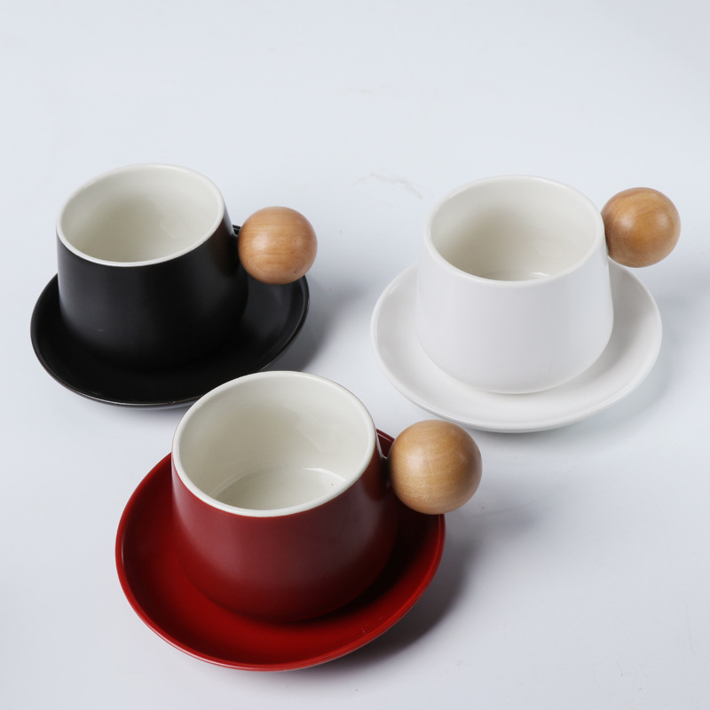 马克杯/咖啡杯男女夏季简约/陶瓷餐具套装/折叠杯/搪瓷茶缸产品图