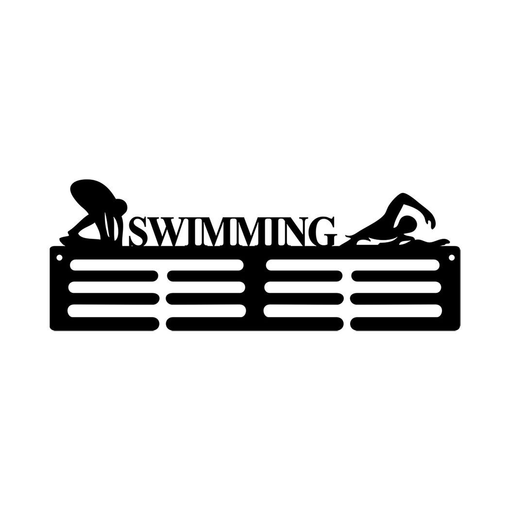 创意室内墙面线条镂空游泳运动奖牌挂架装饰艺术品亚马逊现代跨境详情图5