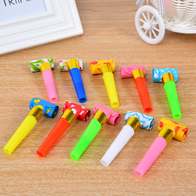 Large blowing dragon whistle, children's birthday party supplies, blowing dragon roll, creative blowing dragon roll to cheer, kindergarten small toys Item Picture