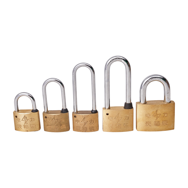 35mm thickened and thickened brass padlock, small padlock, small copper lock, lock head, copper padlock cabinet lock, short head padlock cabinet Item Picture