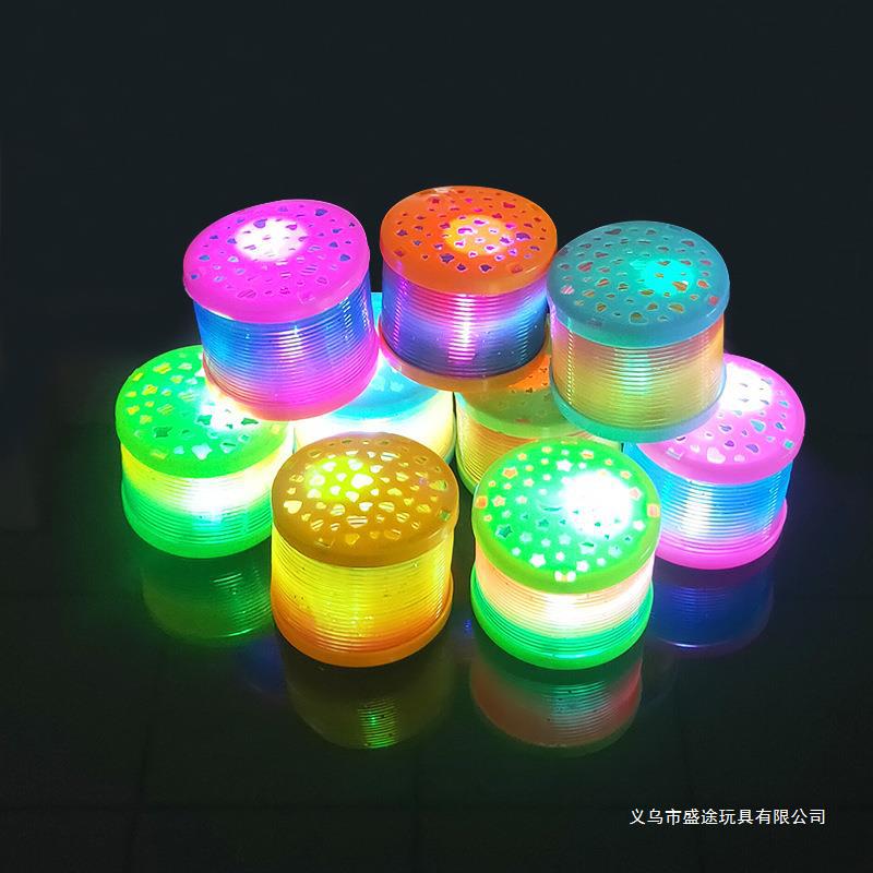 Mixed Color Luminous Magic Rainbow Circle Kaleidoscopic Rainbow Circle Can Glow Rainbow Circle Creative Toys For Children Application Scenario