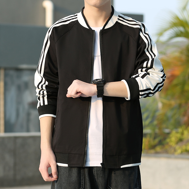 Chaqueta rayada hombre blusa primavera otoño 2023 chaqueta casual hombre adolescente blazer hombre tallas grandes Application Scenario