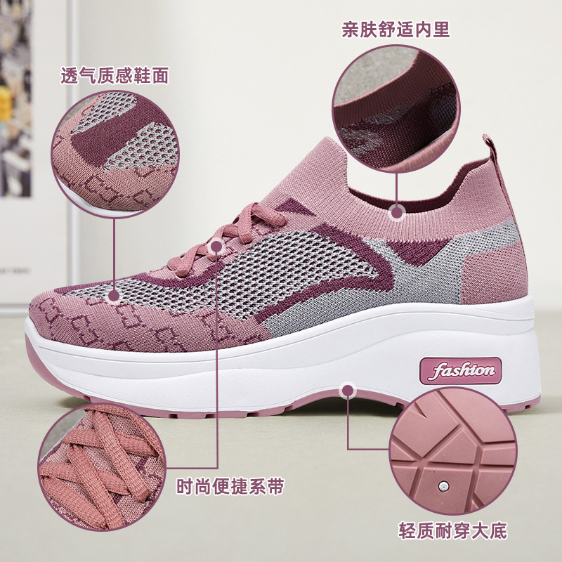 女式运动单鞋实物图