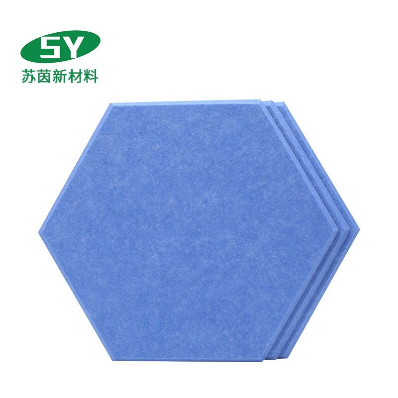 Polyester Fiber Sound-Absorbing Board Wall Decoration Hexagonal Decorative Material Background Board Kindergarten Piano Room Decoration Wall Stickers details Picture