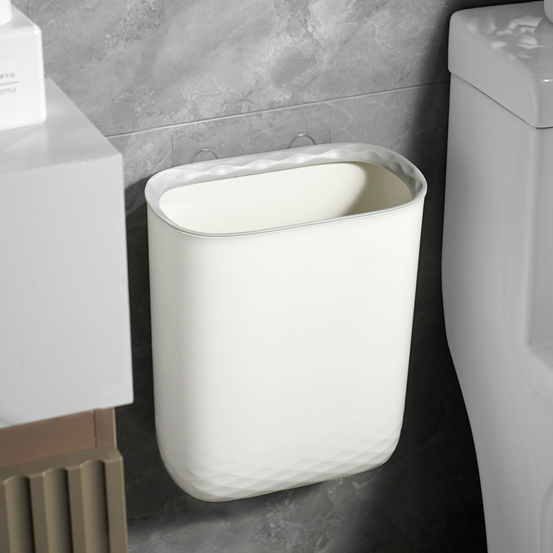 Wholesale of creative Nordic-style household kitchen waste trash cans, wall-mounted suspended large-capacity crevice toilets and bathrooms details Picture
