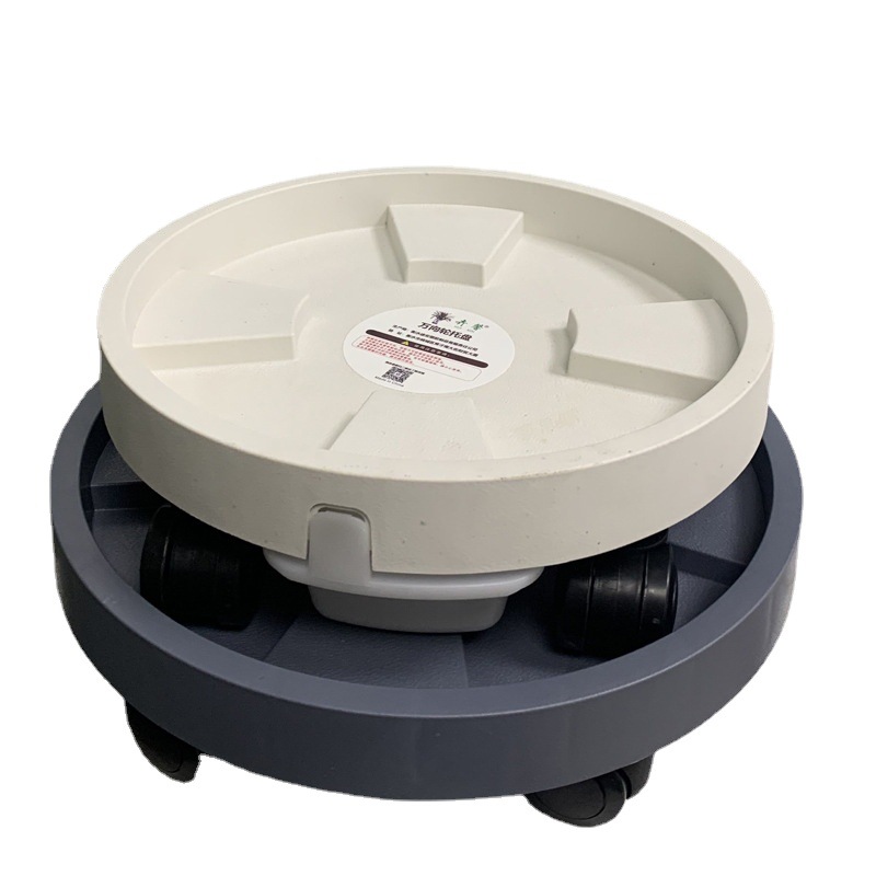 Best-selling circular flower pot tray with water collection trough, drainage base, mobile swivel wheels, flower pot base factory wholesale Item Picture