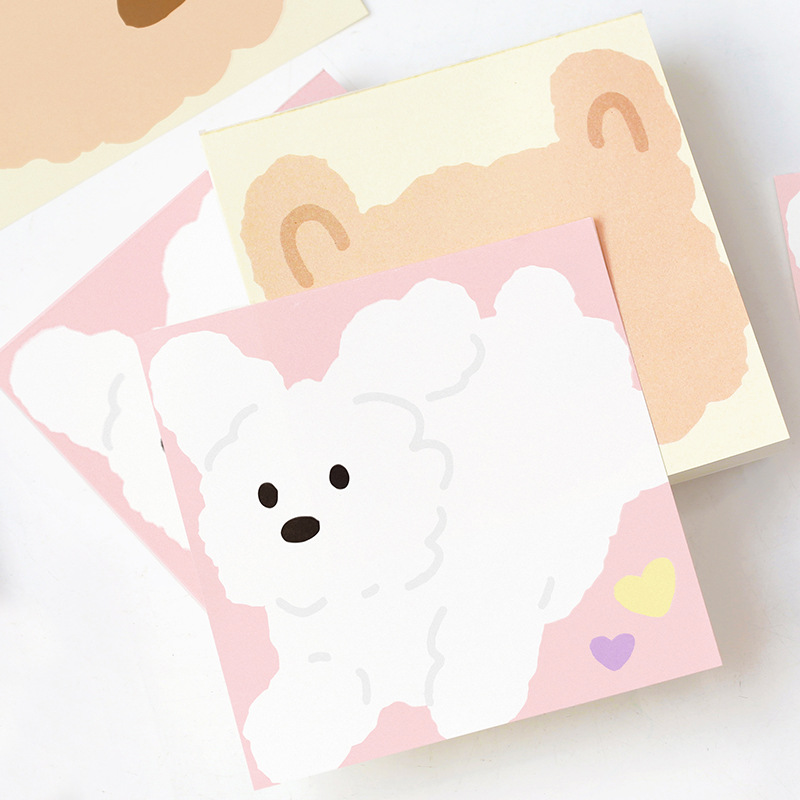 Letter Lovers 100 Notes A Bunch Of Furry Series Creative Cute Cartoon Panda Student Message Book details Picture