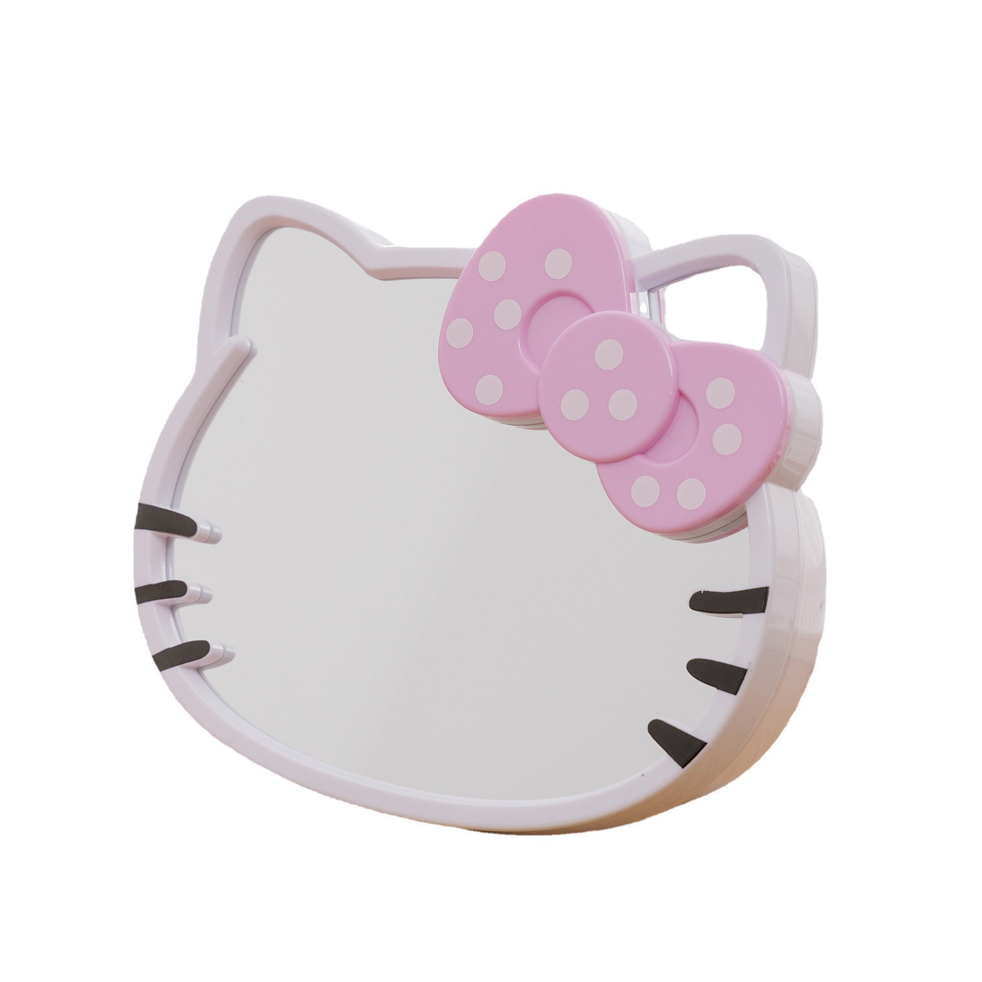 HL-09 nueva colección colección dibujos animados hello kitty mesa espejo caja de almacenamiento escritorio lindo arco espejo cosmético Item Picture
