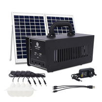 Portable solar emergency backup energy storage power supply with inverter solar power system power supply EP-1212C