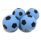 橡胶发泡实心弹力球天蓝色本色足球弹跳球儿童玩具运动手抛球
