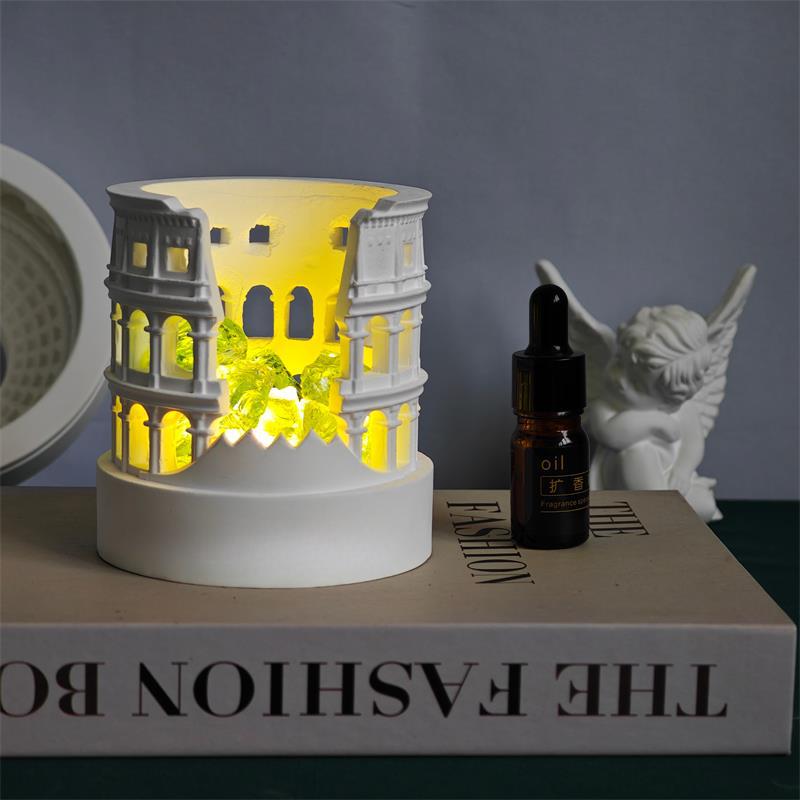 Ancient Roman Colosseum aromatherapy diffuser stone night light Birthday gift, bedside atmosphere aromatherapy lamp as a gift for boys Specification drawing