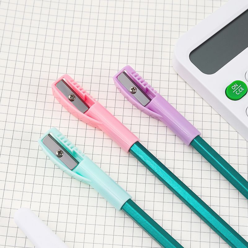 Manufacturer creative multi-functional pencil cover pencil sharpener single-hole two-in-one pencil cap pencil sharpener eyebrow pencil protection knife cap details Picture