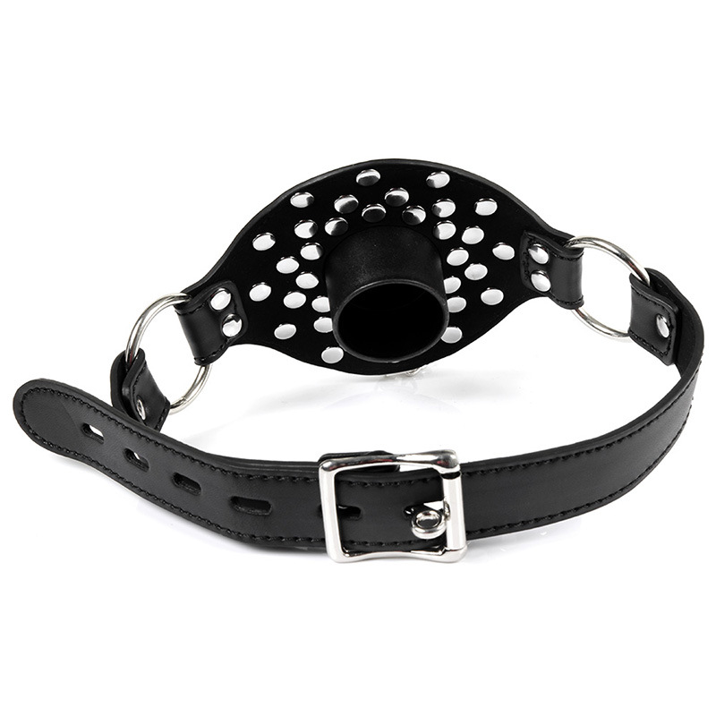 Adult sex toys female slave mouth ball mouth plug alternative toy sm training torture device rivet cover mouth plug Specification drawing