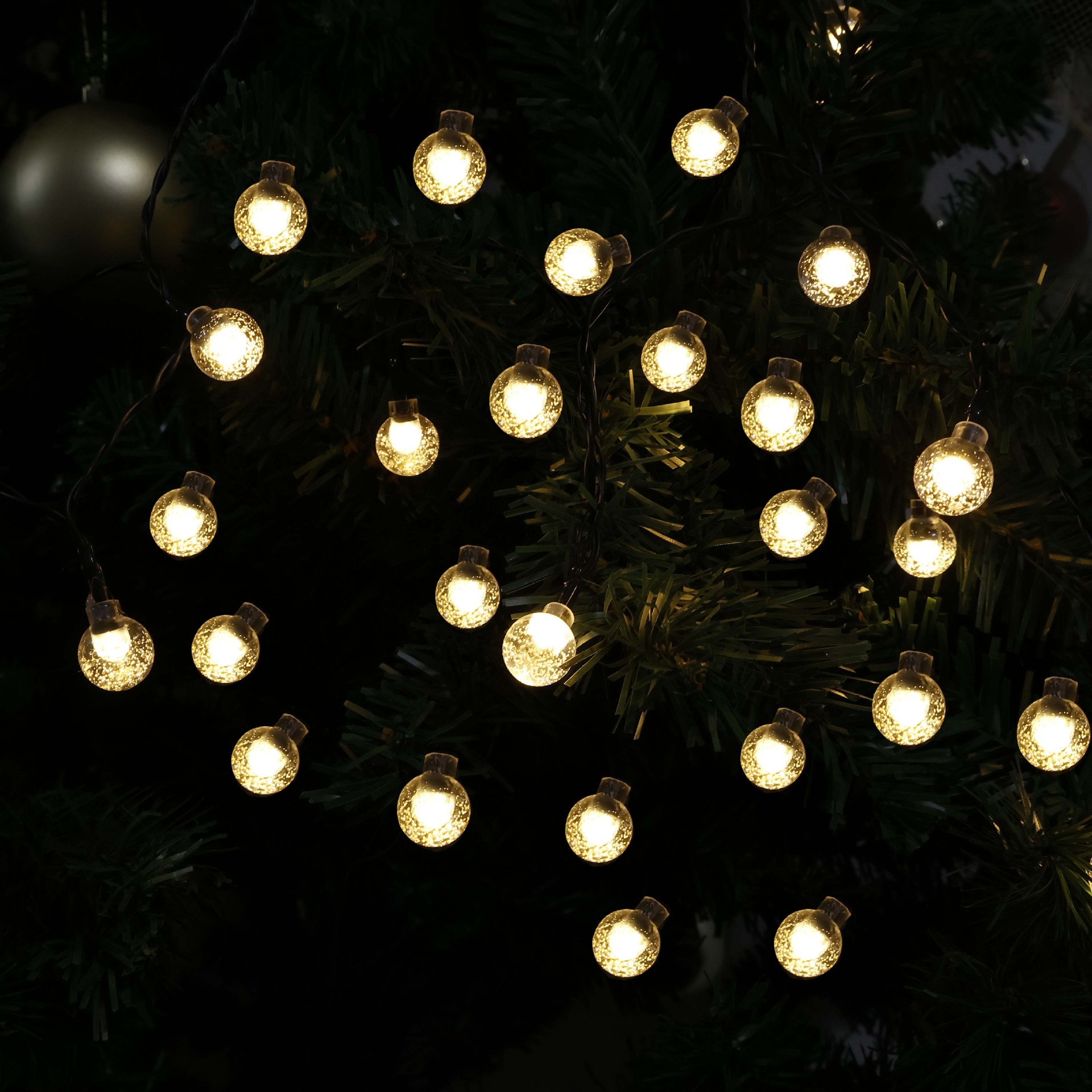 Best-selling solar light strings, outdoor waterproof colored lights, garden, courtyard, balcony, home decorative hanging lights, flashing lights, small colored lights Specification image