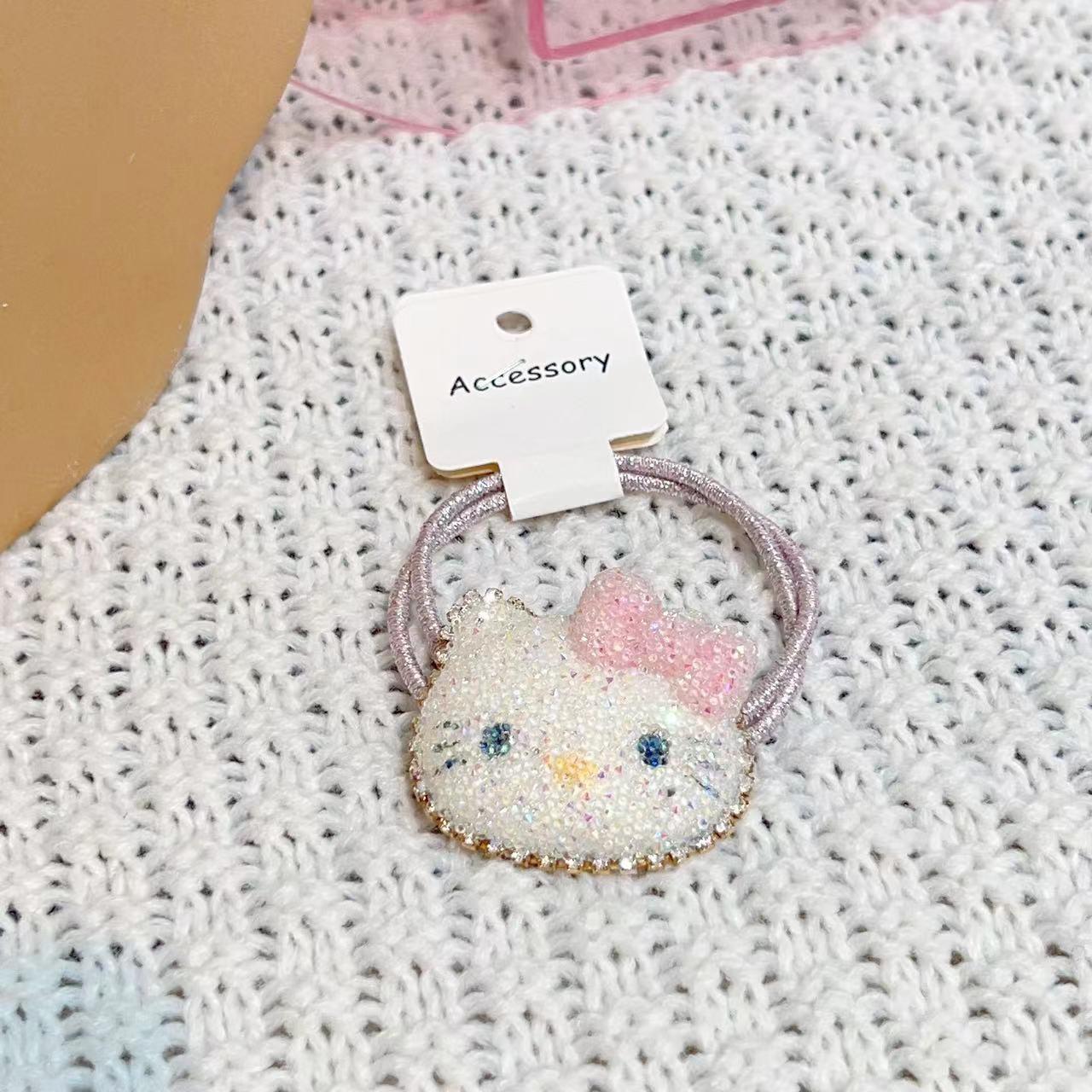 发绳LT10235新款砂糖可爱Hellokitty猫猫发饰发绳