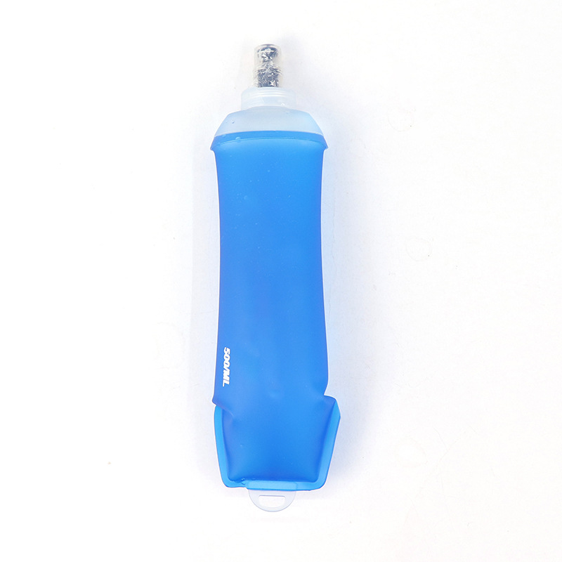 Outdoor sports folding soft water bottle TPU water bag, marathon running water replenishment equipment pic 4