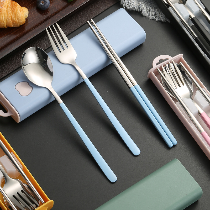 可折叠餐具/便携餐具实物图