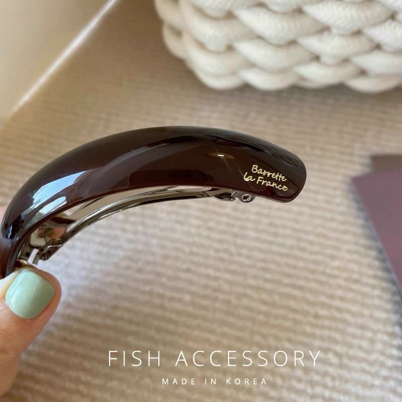 气质发夹女后脑勺一字夹大号弹簧夹发卡外出百搭时尚夹子头饰顶夹