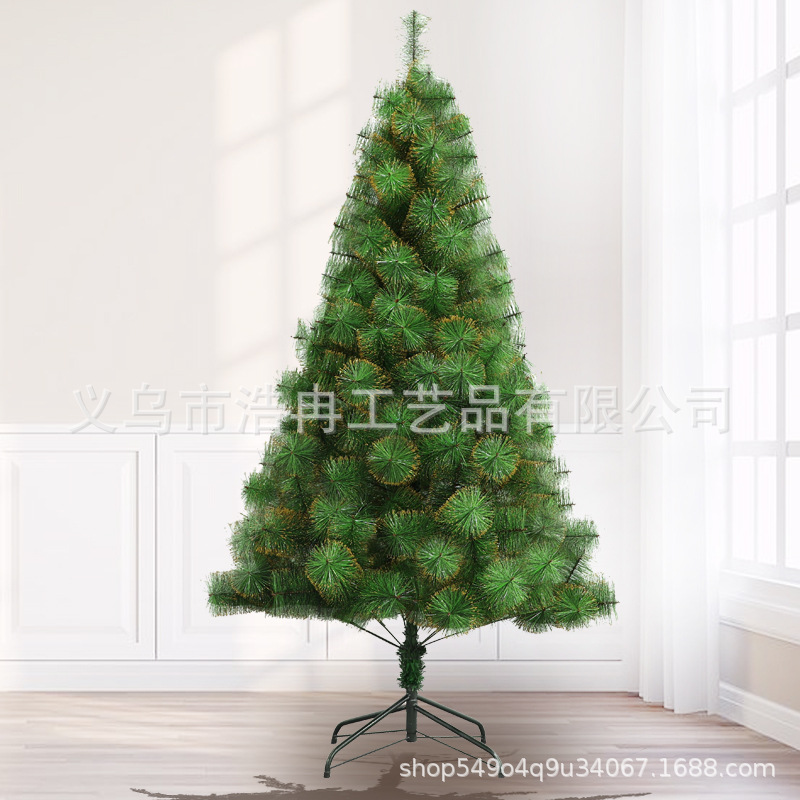 圣诞树松针树落雪金粉1.8米圣诞树定制加工源头厂家1.5/松树定做