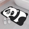 包邮 卡通熊panda浴室进门地垫橡胶吸水脚垫卫生间速干硅藻泥软垫图