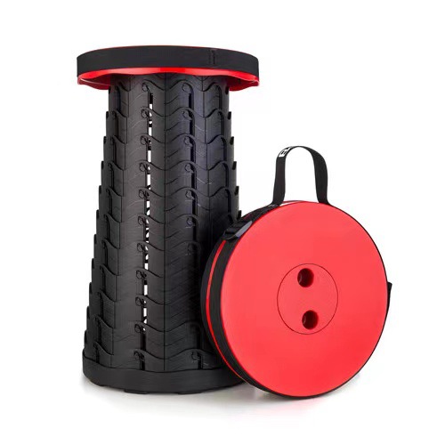 Wonderful Europe Telescopic Stool Outdoor Travel Line Fishing By Train Portable Folding Stool Douyin Network Red Small Stool Item Picture