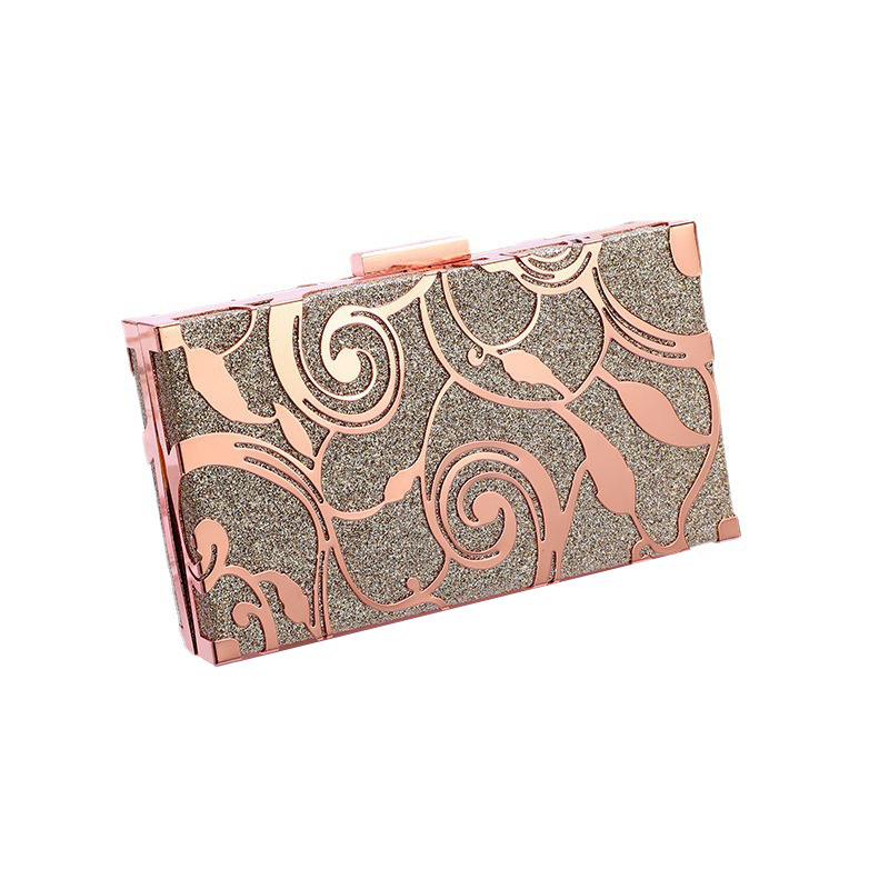 Cross-Border Source Alloy Continuously Empty Dinner Bag Party Glitter Hand Bag Single Shoulder Banquet Bag Evening Bag Manufacturers Wholesale Item Picture