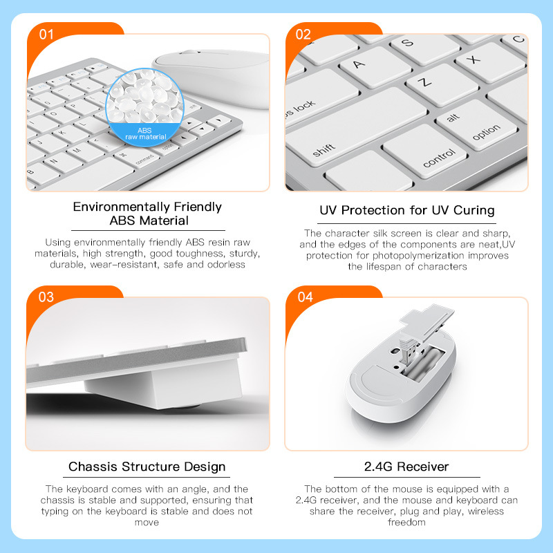 无线键鼠套装平板笔记本办公静音轻薄便携键盘鼠标蓝牙静音办公详情7