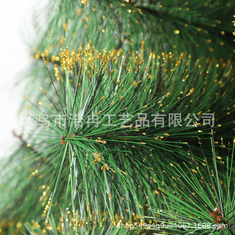 Christmas Tree Pine Needle Tree Snow Gold Powder 1.8 Meters Christmas Tree Custom Processing Source Manufacturers 1.5/ Pine Custom Application Scenario
